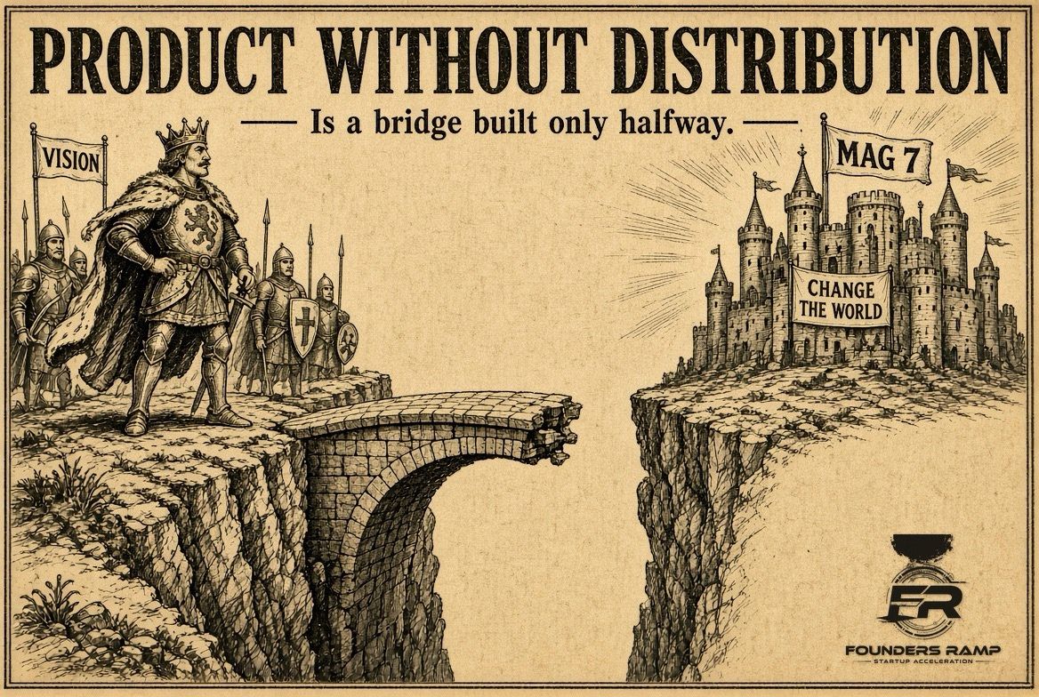 Product without distribution is a bridge built only halfway.